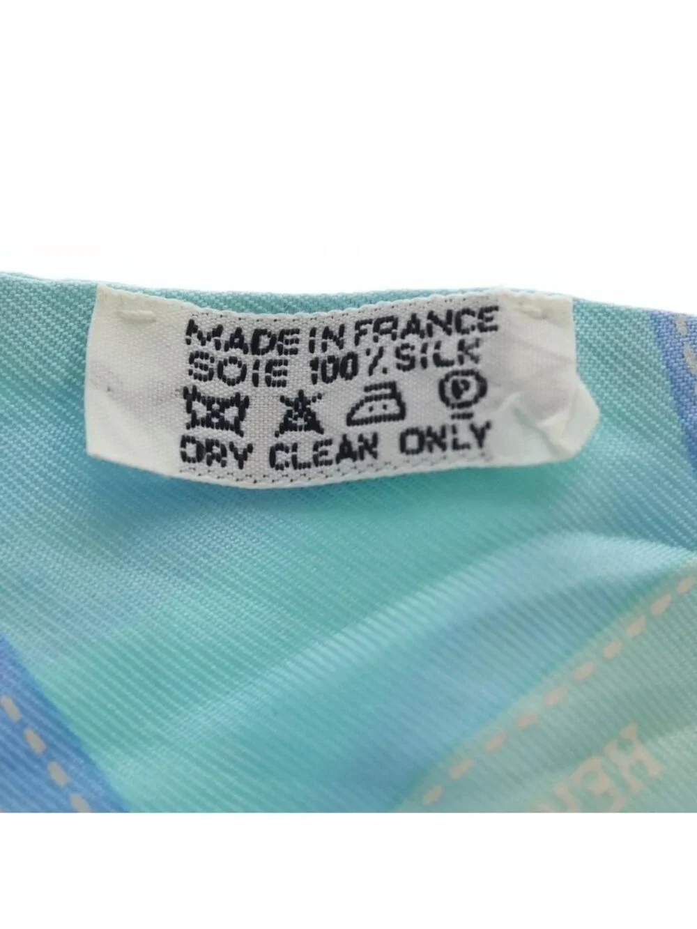 Hermes Twilly Bolduc Ribbon Blue Scarf - Picture 4 of 6